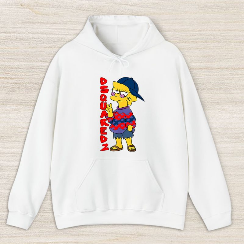 The Simpsons Lisa Simpson Dsquared2 Unisex Hoodie TAH14074