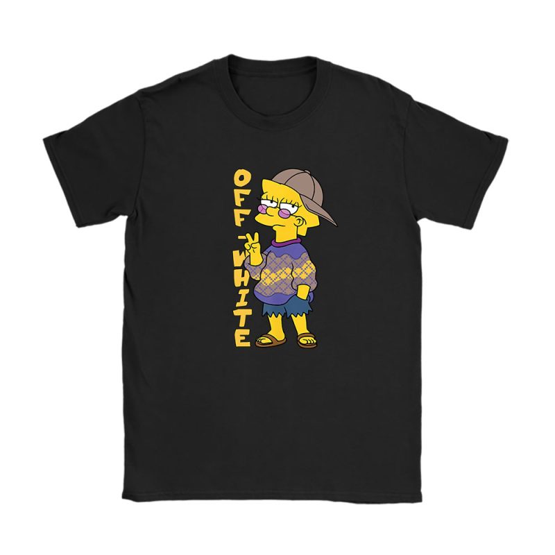 The Simpsons Lisa Simpson Off-White Unisex T-Shirt Cotton Tee TAT14078