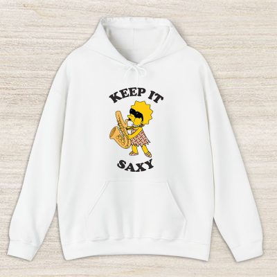 The Simpsons Lisa Simpson Saxophone Keep It Saxy Burberry Unisex Hoodie TAH14081