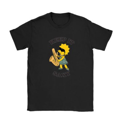 The Simpsons Lisa Simpson Saxophone Keep It Saxy Coach Unisex T-Shirt Cotton Tee TAT14082