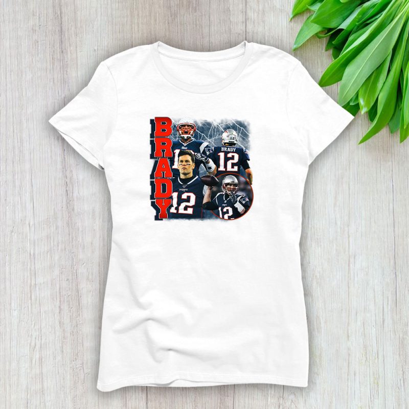 Tom Brady 12 X Tampa Bay Buccaneers Lady T-Shirt Women Tee LTL14220