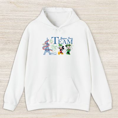 Usa Eiffel Tower X Mickey And Minnie Team Brazil X 2024 Paris Summer Unisex Hoodie TAH12819