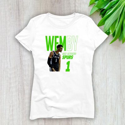 Victor Wembanyama 1 X San Antonio Spurs Basketball Team X Gift For Fan Lady T-Shirt Women Tee LTL14279