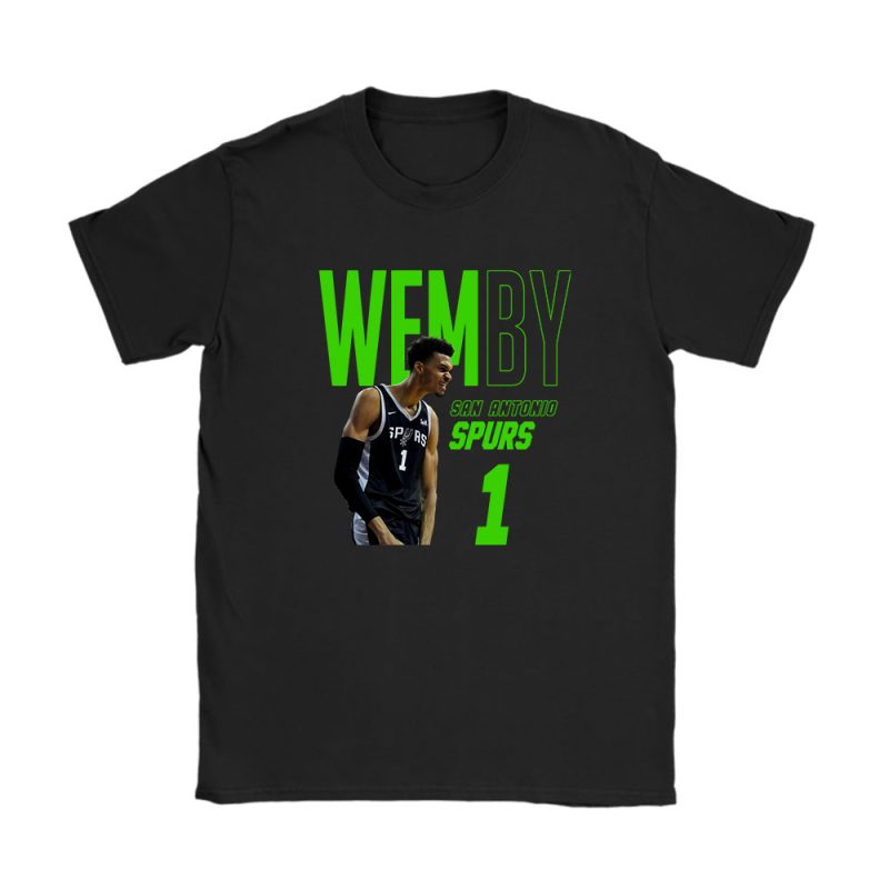 Victor Wembanyama 1 X San Antonio Spurs Basketball Team X Gift For Fan Unisex T-Shirt Cotton Tee TAT14279