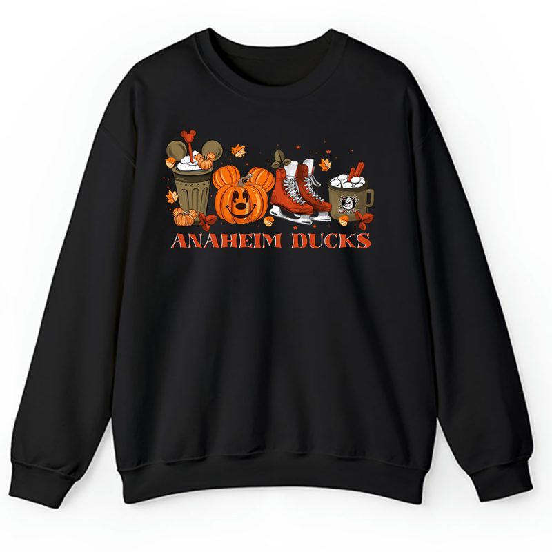 Anaheim Ducks x Halloween Horror Nights x Pumpkin Face Unisex Sweatshirt TAS14681