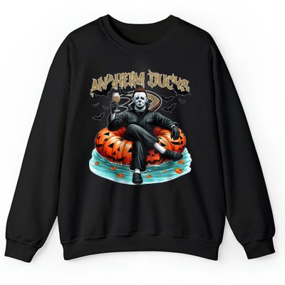 Anaheim Ducks x Halloween Masquerade NHL x Michael Myers Masked Killer Unisex Sweatshirt TAS15128