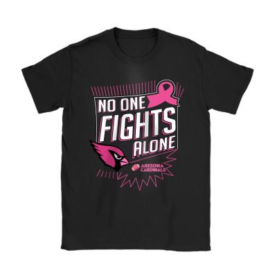 Arizona Cardinals Support Cancer Warrior x No One Fight Alone Unisex T-Shirt Cotton Tee TAT15853