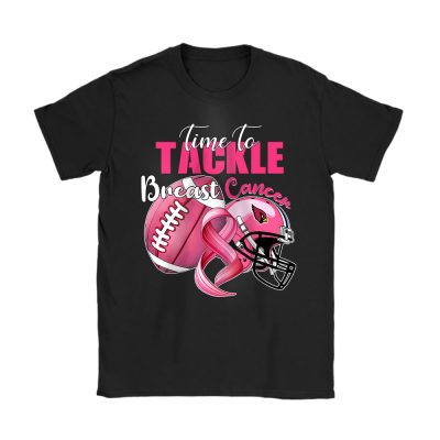 Arizona Cardinals Support Cancer Warrior x Time To Tackle Breast Cancer Unisex T-Shirt Cotton Tee TAT15855