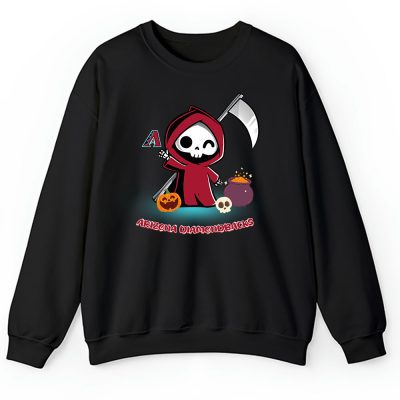 Arizona Diamondbacks x Grim Reaper Cute Spooky x MLB Halloween Unisex Sweatshirt TAS15534