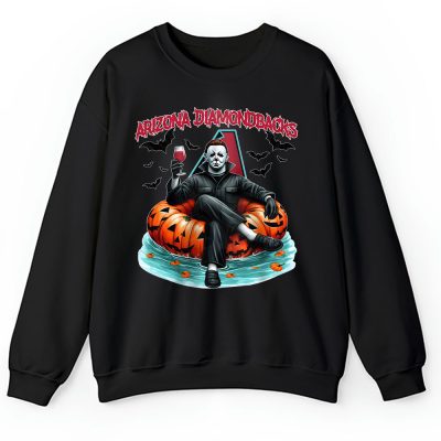 Arizona Diamondbacks x Halloween Masquerade MLB x Michael Myers Masked Killer Unisex Sweatshirt TAS15808