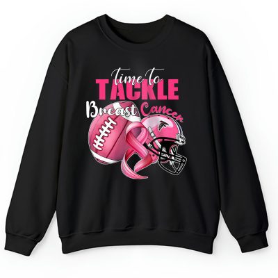 Atlanta Falcons Support Cancer Warrior x Time To Tackle Breast Cancer Unisex Sweatshirt TAS15865