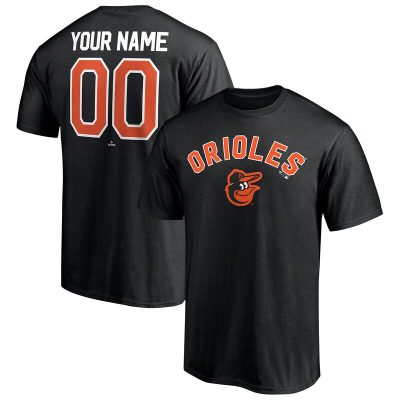 Baltimore Orioles Black Personalized Team Winning Streak Name & Number Unisex T-Shirt Cotton Tee