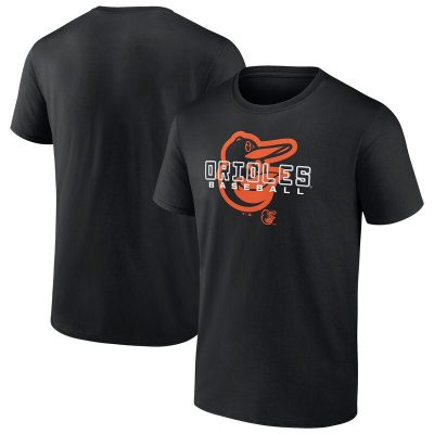 Baltimore Orioles Black Stellar Unisex T-Shirt Cotton Tee