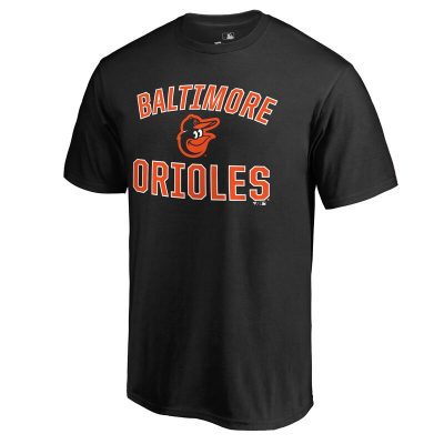 Baltimore Orioles Black Victory Arch Unisex T-Shirt Cotton Tee