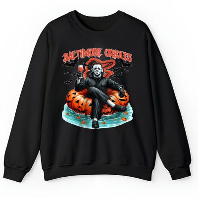 Baltimore Orioles x Halloween Masquerade MLB x Michael Myers Masked Killer Unisex Sweatshirt TAS15811