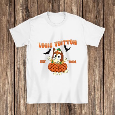 Blueyween Sweatshirt T Shirt Hoodie For Bandit Heeler Halloween Louis Vuitton Unisex T-Shirt Cotton Tee TAT15105