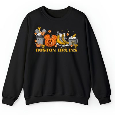 Boston Bruins x Halloween Horror Nights x Pumpkin Face Unisex Sweatshirt TAS14697