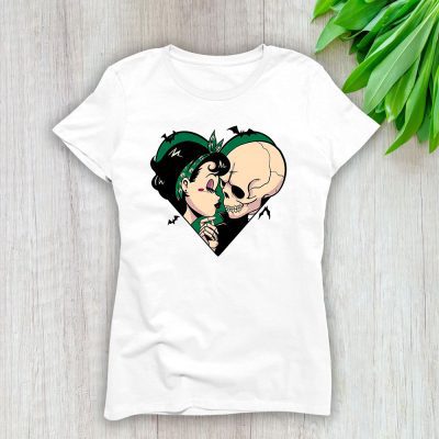 Boston Celtics x Halloween Holiday x Love Halloween Lady T-Shirt Women Tee LTL15567