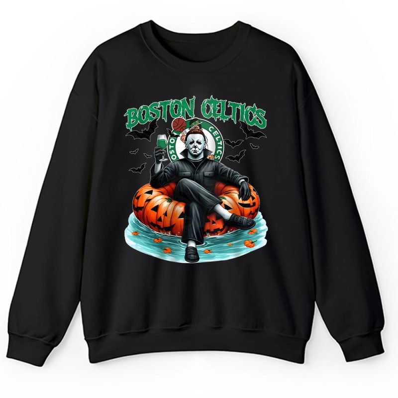 Boston Celtics x Halloween Masquerade NBA x Michael Myers Masked Killer Unisex Sweatshirt TAS15812