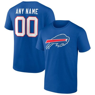 Buffalo Bills Royal Team Personalized Name & Number Unisex T-Shirt Cotton Tee