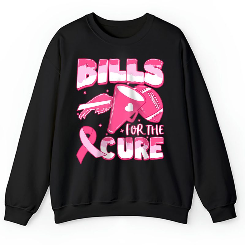 Buffalo Bills Support Cancer Warrior x Cancer Awareness x Breast Cancer Gift Unisex Sweatshirt TAS15898