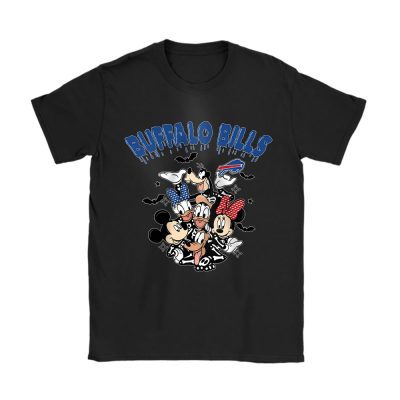 Buffalo Bills x Halloween Masquerade NFL x Disneyland Unisex T-Shirt Cotton Tee TAT15170