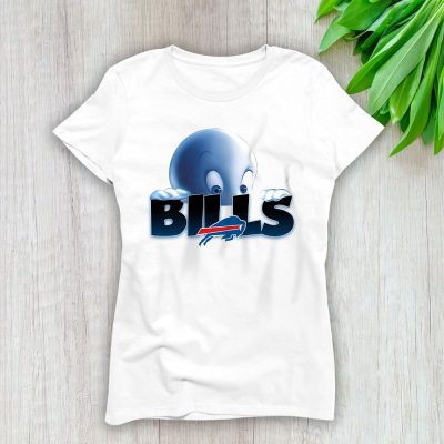 Buffalo Bills x Halloween Time x Casper The Friendly Ghost Lady T-Shirt Women Tee LTL16230