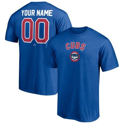 Chicago Cubs Royal Cooperstown Winning Streak Personalized Name & Number Unisex T-Shirt Cotton Tee