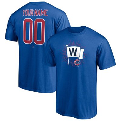 Chicago Cubs Royal Hometown Legend Personalized Name & Number Unisex T-Shirt Cotton Tee