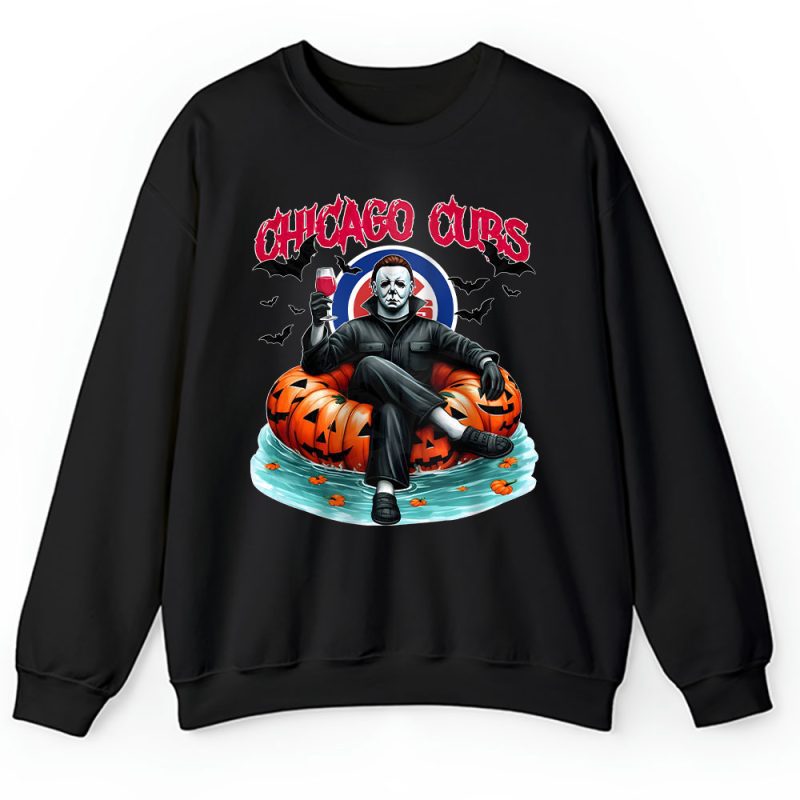 Chicago Cubs x Halloween Masquerade MLB x Michael Myers Masked Killer Unisex Sweatshirt TAS15190