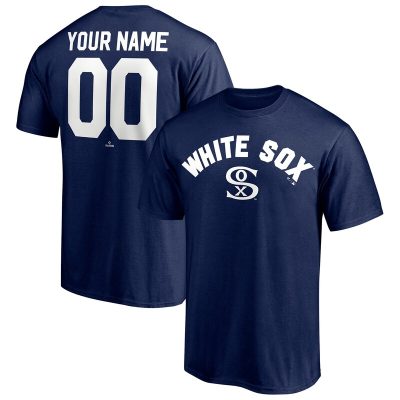 Chicago White Sox Navy Cooperstown Winning Streak Alternate Personalized Name & Number Unisex T-Shirt Cotton Tee