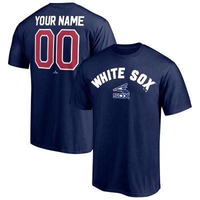 Chicago White Sox Navy Cooperstown Winning Streak Personalized Name & Number Unisex T-Shirt Cotton Tee