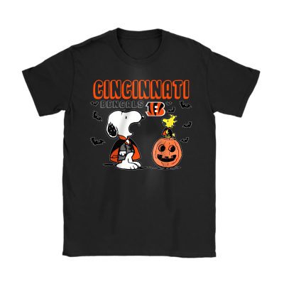 Cincinnati Bengals x Happy Halloween NFL x Snoopy Copy Unisex T-Shirt Cotton Tee TAT15212