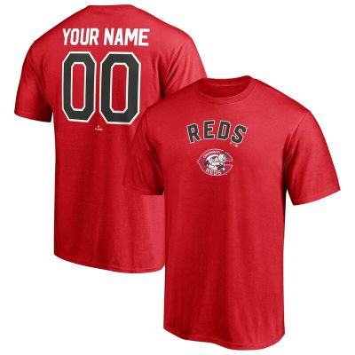 Cincinnati Reds Red Cooperstown Winning Streak Personalized Name & Number Unisex T-Shirt Cotton Tee