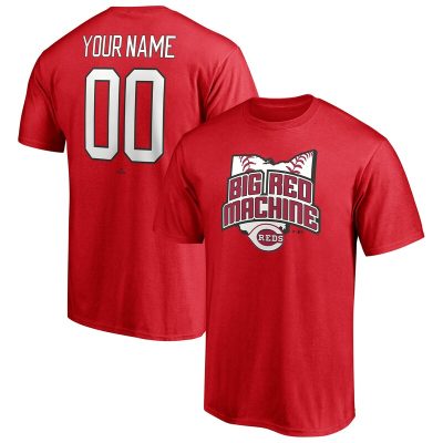 Cincinnati Reds Red Hometown Legend Personalized Name & Number Unisex T-Shirt Cotton Tee