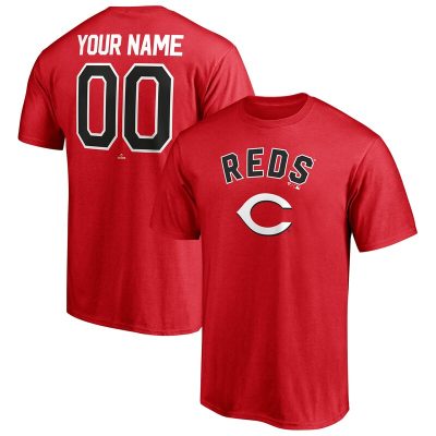 Cincinnati Reds Red Personalized Team Winning Streak Name & Number Unisex T-Shirt Cotton Tee