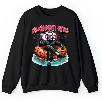 Cincinnati Reds x Halloween Masquerade MLB x Michael Myers Masked Killer Unisex Sweatshirt TAS15817