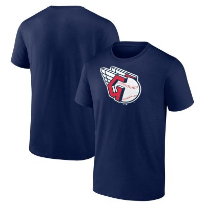 Cleveland Guardians Navy Logo Team Unisex T-Shirt Cotton Tee