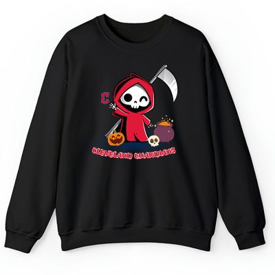 Cleveland Guardians x Grim Reaper Cute Spooky x MLB Halloween Unisex Sweatshirt TAS15613