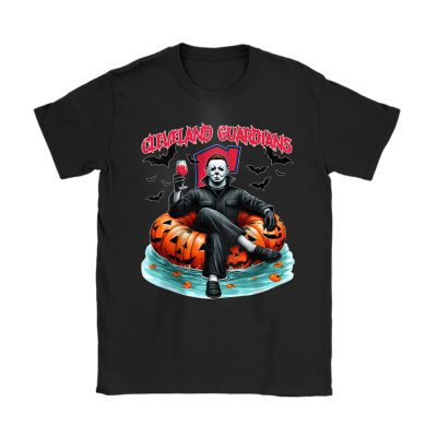 Cleveland Guardians x Halloween Masquerade MLB x Michael Myers Masked Killer Unisex T-Shirt Cotton Tee TAT15819