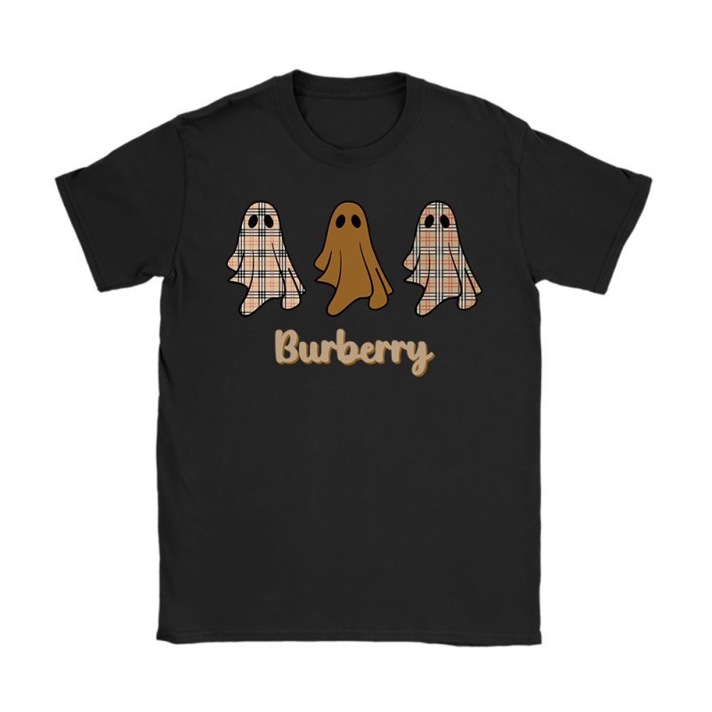 Cute Ghost Boujee Boojee Spooky Halloween Burberry Unisex T-Shirt Cotton Tee TAT14650