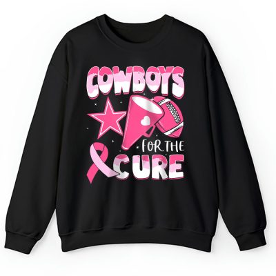 Dallas Cowboys Support Cancer Warrior x Cancer Awareness x Breast Cancer Gift Unisex Sweatshirt TAS15947