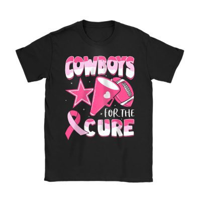 Dallas Cowboys Support Cancer Warrior x Cancer Awareness x Breast Cancer Gift Unisex T-Shirt Cotton Tee TAT15947