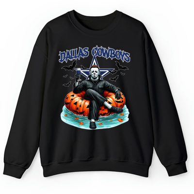 Dallas Cowboys x Halloween Horror x Michael Myers Masked Killer Unisex Sweatshirt TAS14756