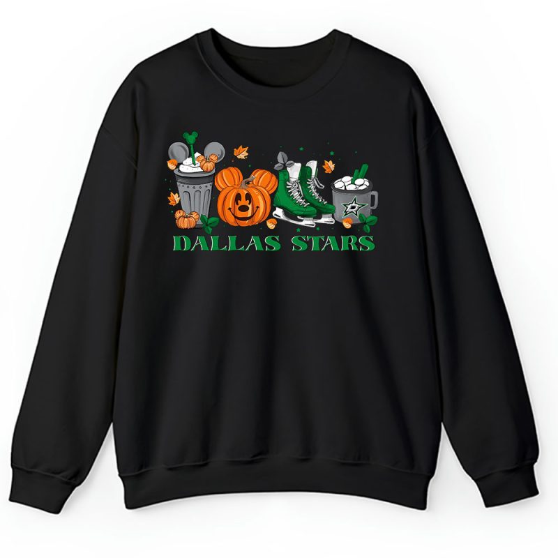 Dallas Stars x Halloween Horror Nights x Pumpkin Face Unisex Sweatshirt TAS15627