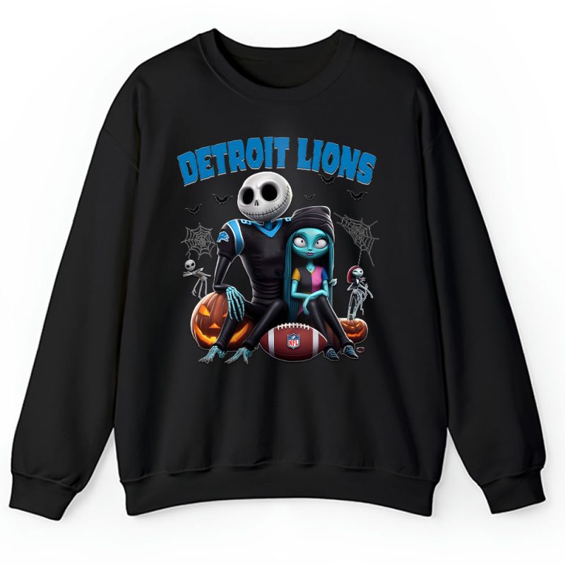 Detroit Lions x Halloween NFL x Jack And Sally Unisex Sweatshirt TAS16349