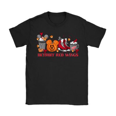 Detroit Red Wings x Halloween Horror Nights x Pumpkin Face Unisex T-Shirt Cotton Tee TAT14770