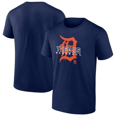 Detroit Tigers Navy Stellar Unisex T-Shirt Cotton Tee