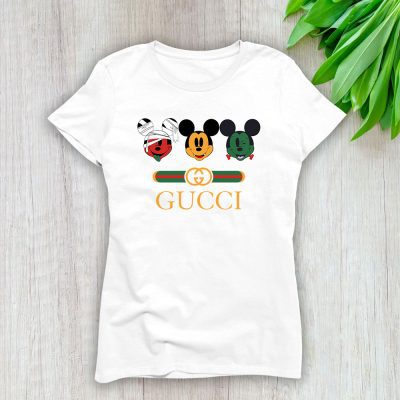 Disney Mickey Happy Halloween Gucci Lady T-Shirt Women Tee LTL14655