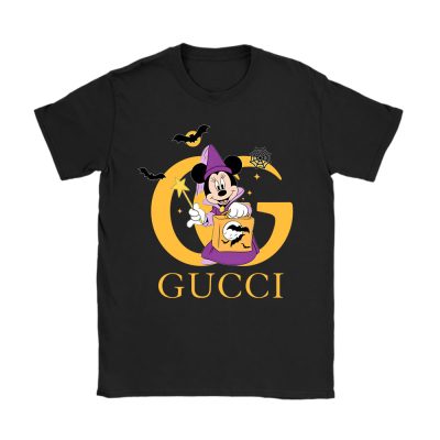 Disney Minnie Happy Halloween Gucci Unisex T-Shirt Cotton Tee TAT14656